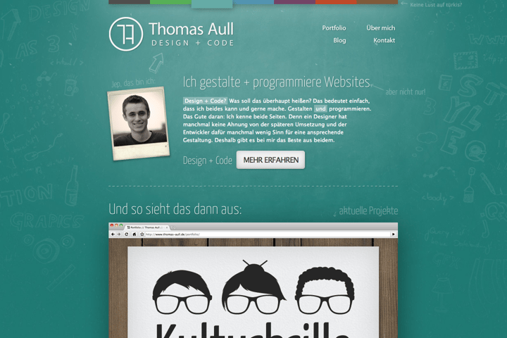 Thomas Aull website preview